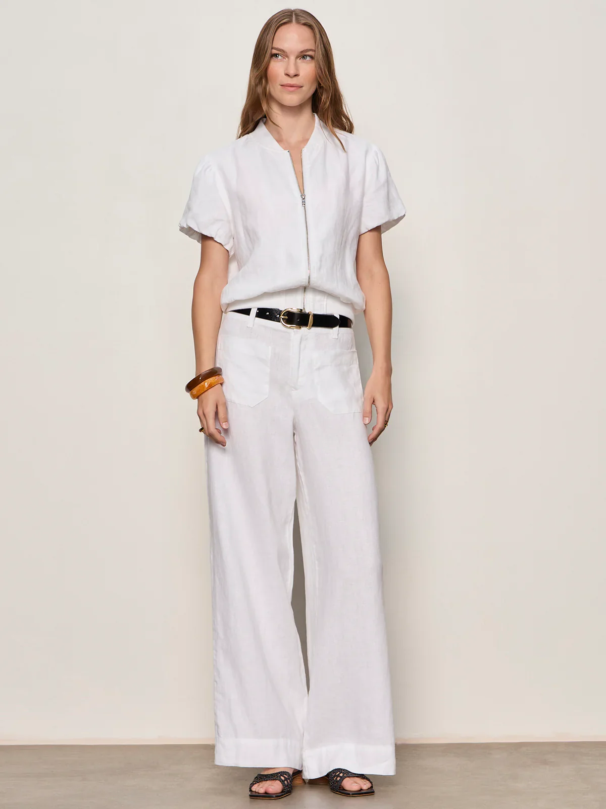 Sanctuary Everly Linen Bomber - Image 5
