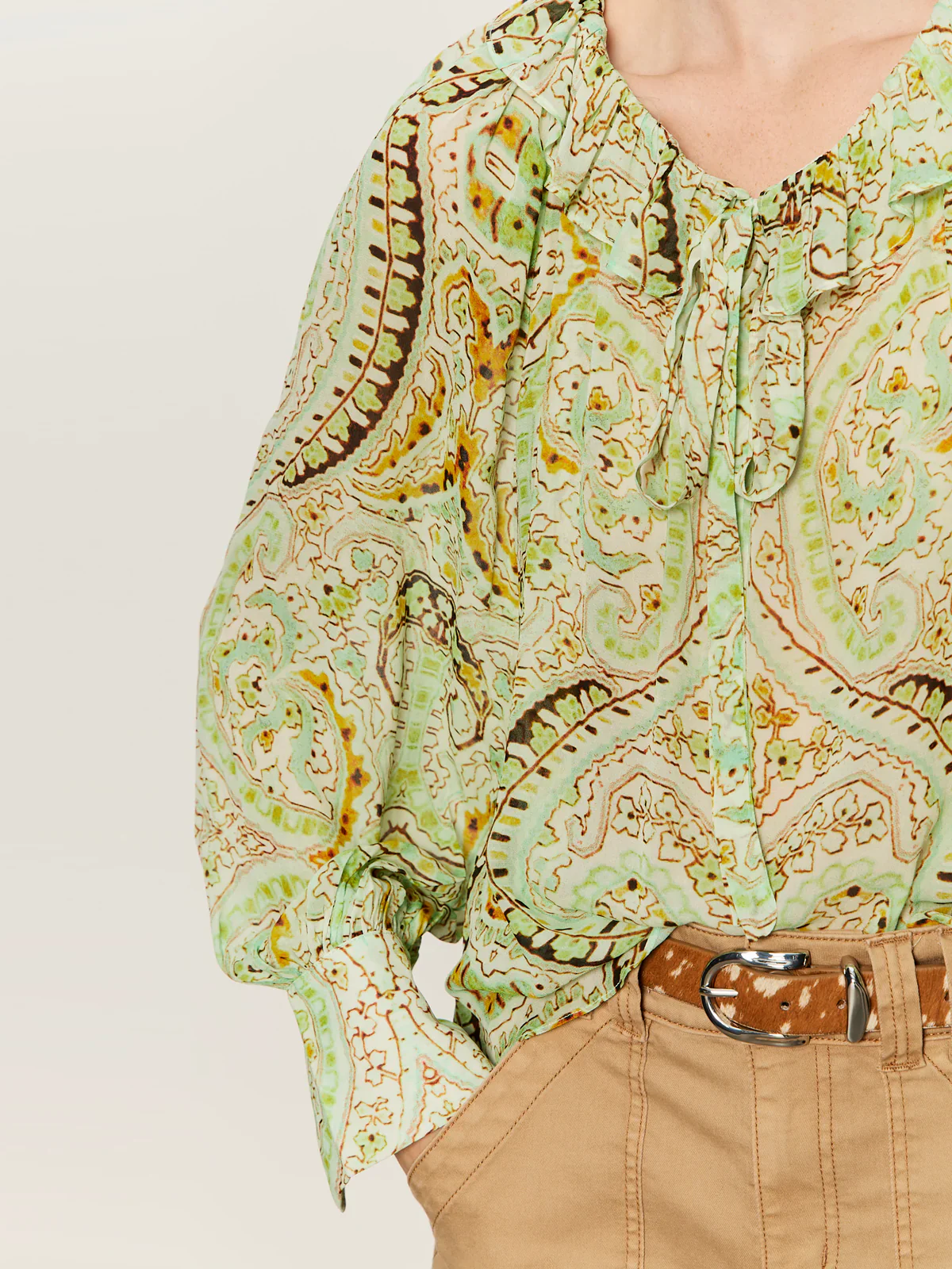 Sanctuary Sheer Elegance Volume Blouse - Image 4
