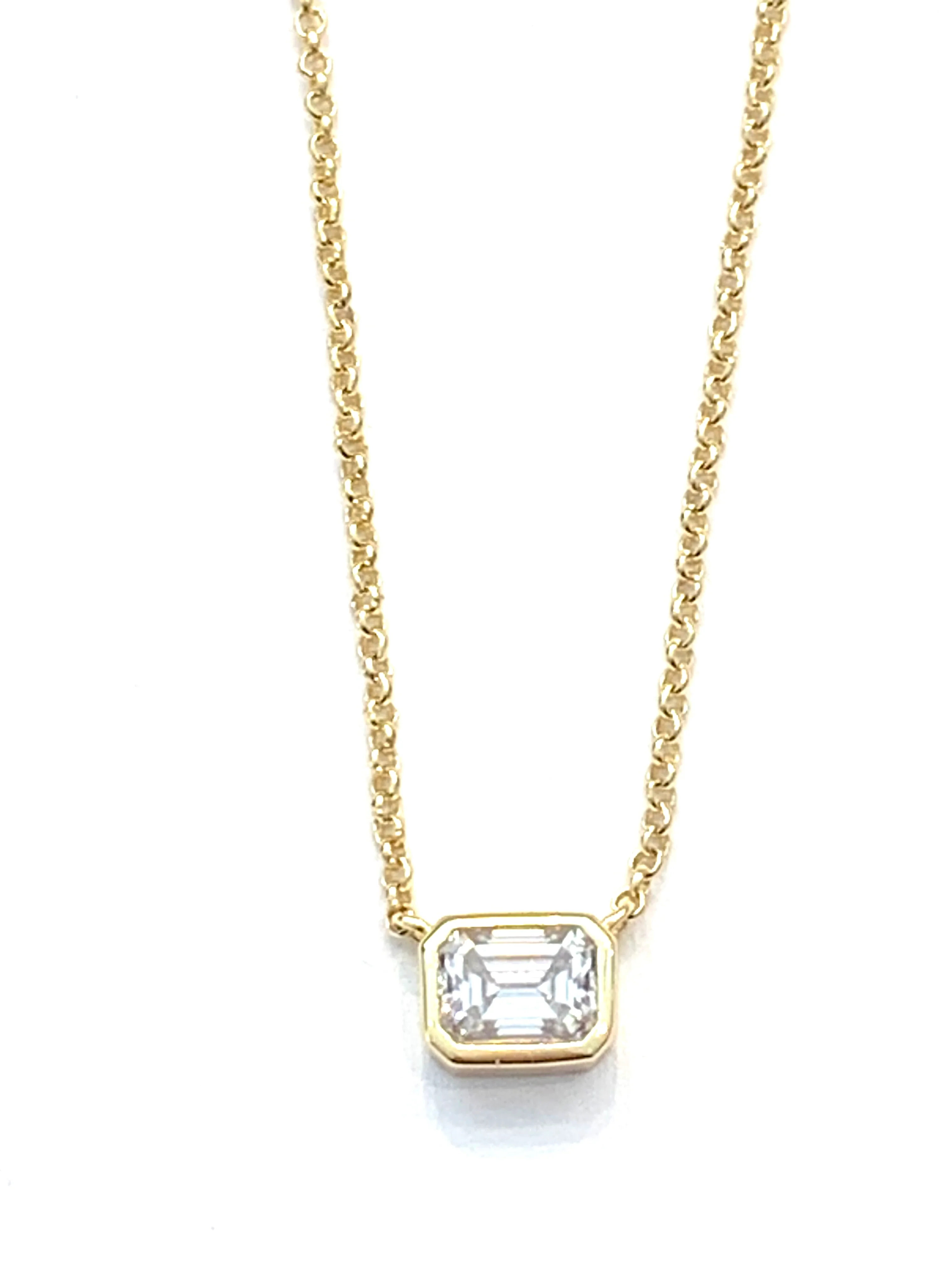 Sconset Flair Studio Moissanite Necklace, Available in 2 Colors - Image 4