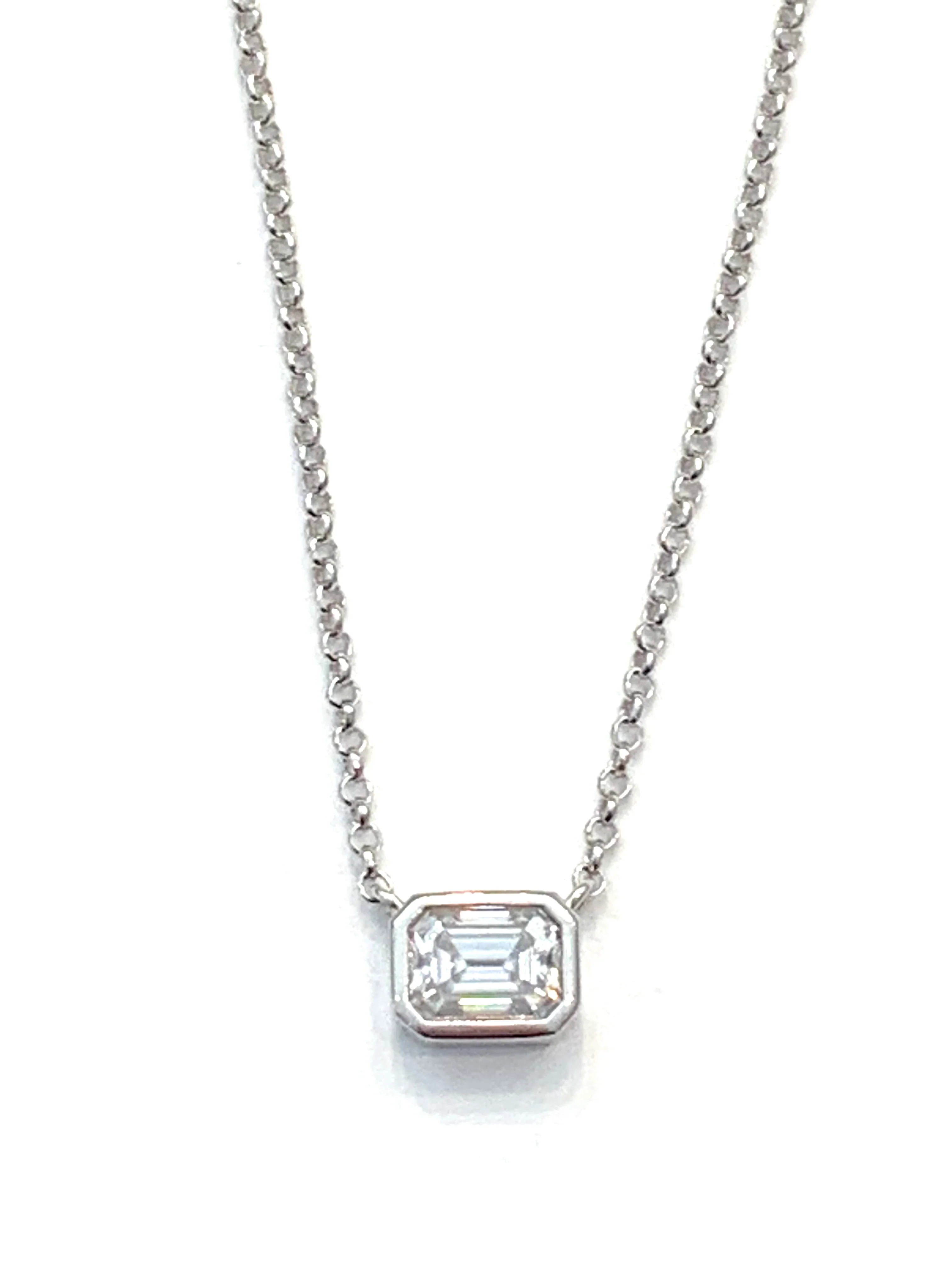Sconset Flair Studio Moissanite Necklace, Available in 2 Colors - Image 5