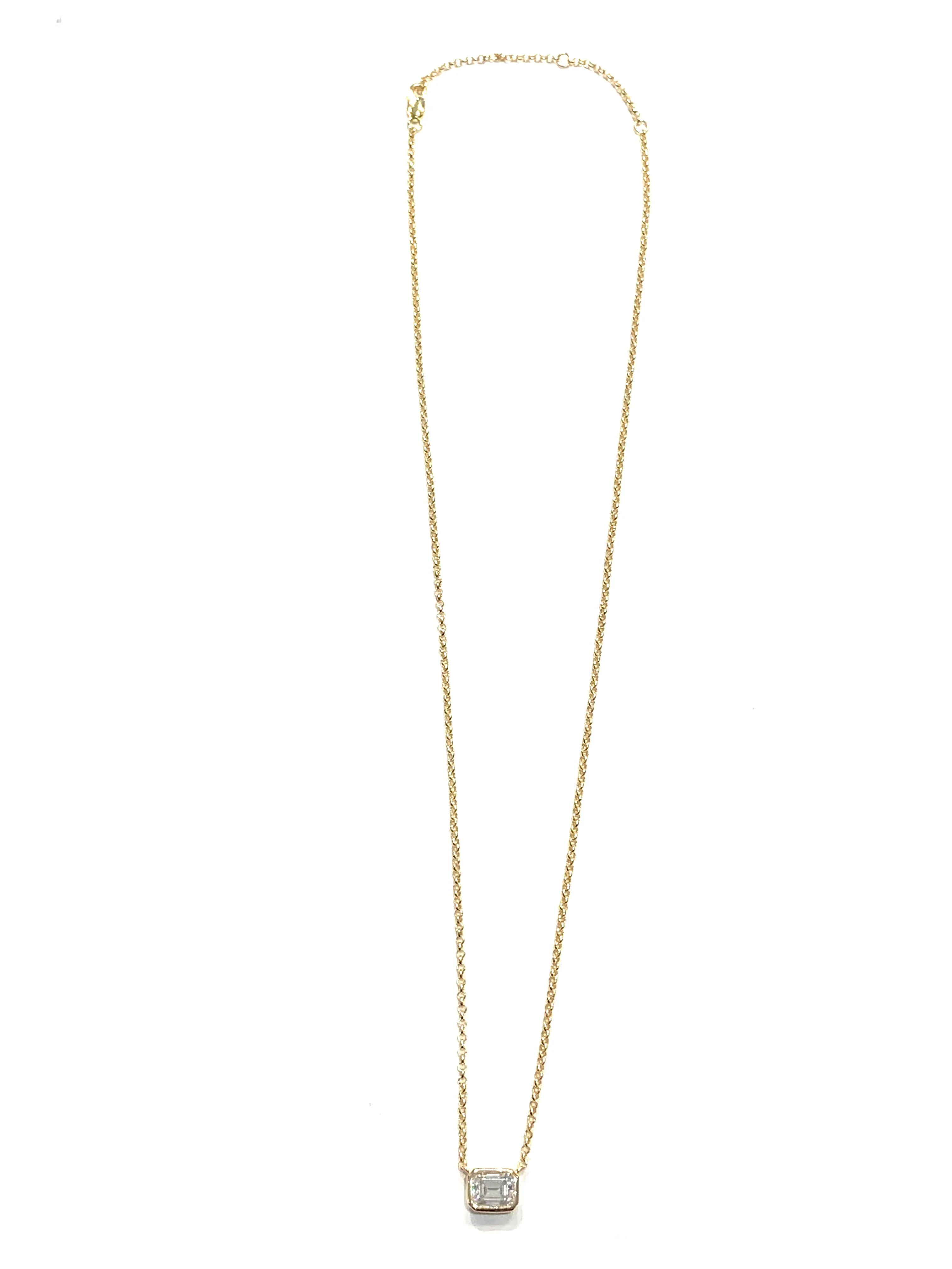 Sconset Flair Studio Moissanite Necklace, Available in 2 Colors - Image 6