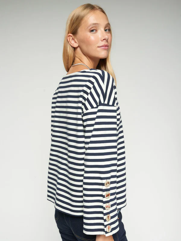 Vilagallo Striped Long Sleeve Top - Image 3
