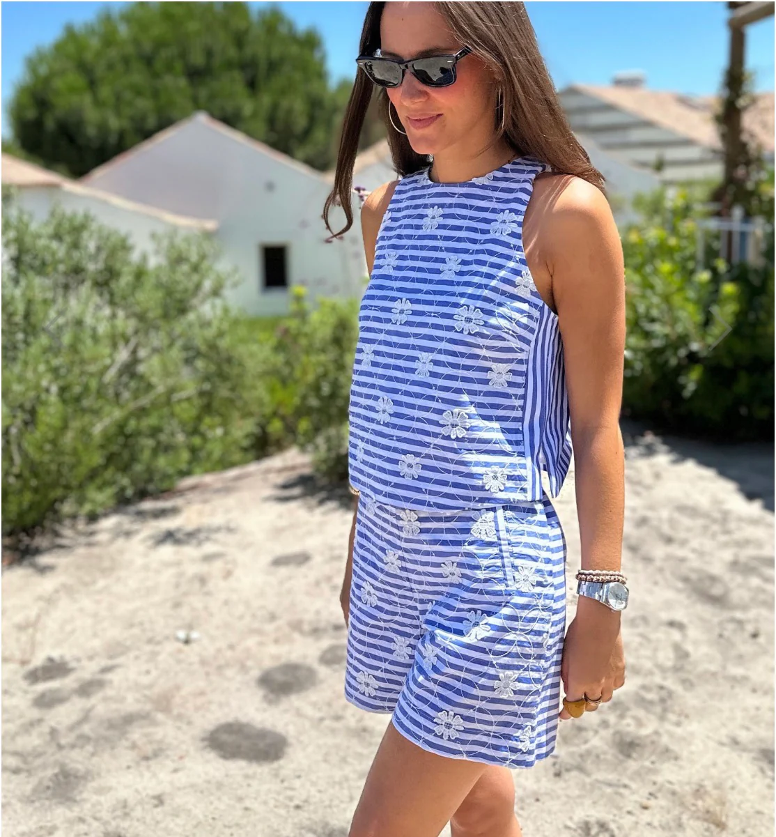 Vilagallo Sandra Stripe Short - Image 2
