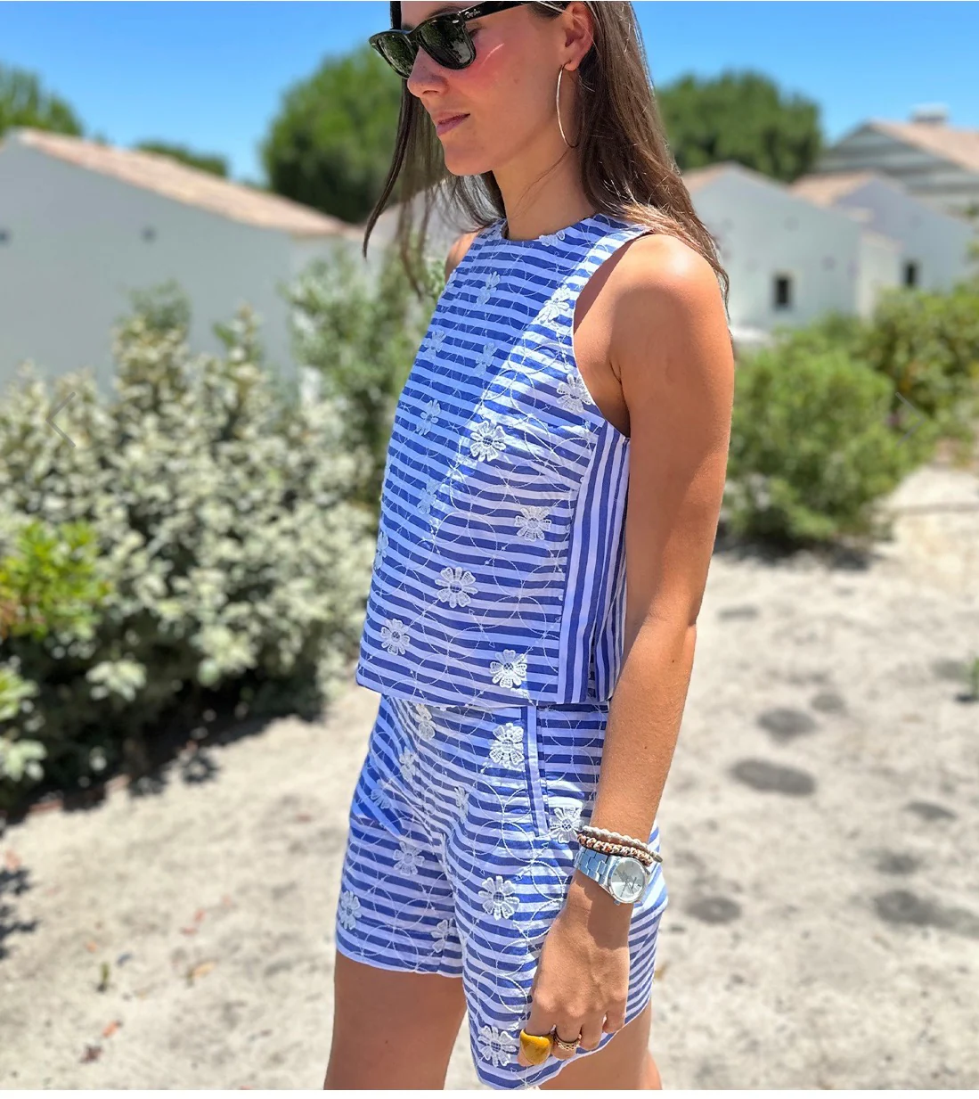 Vilagallo Sandra Stripe Short - Image 3