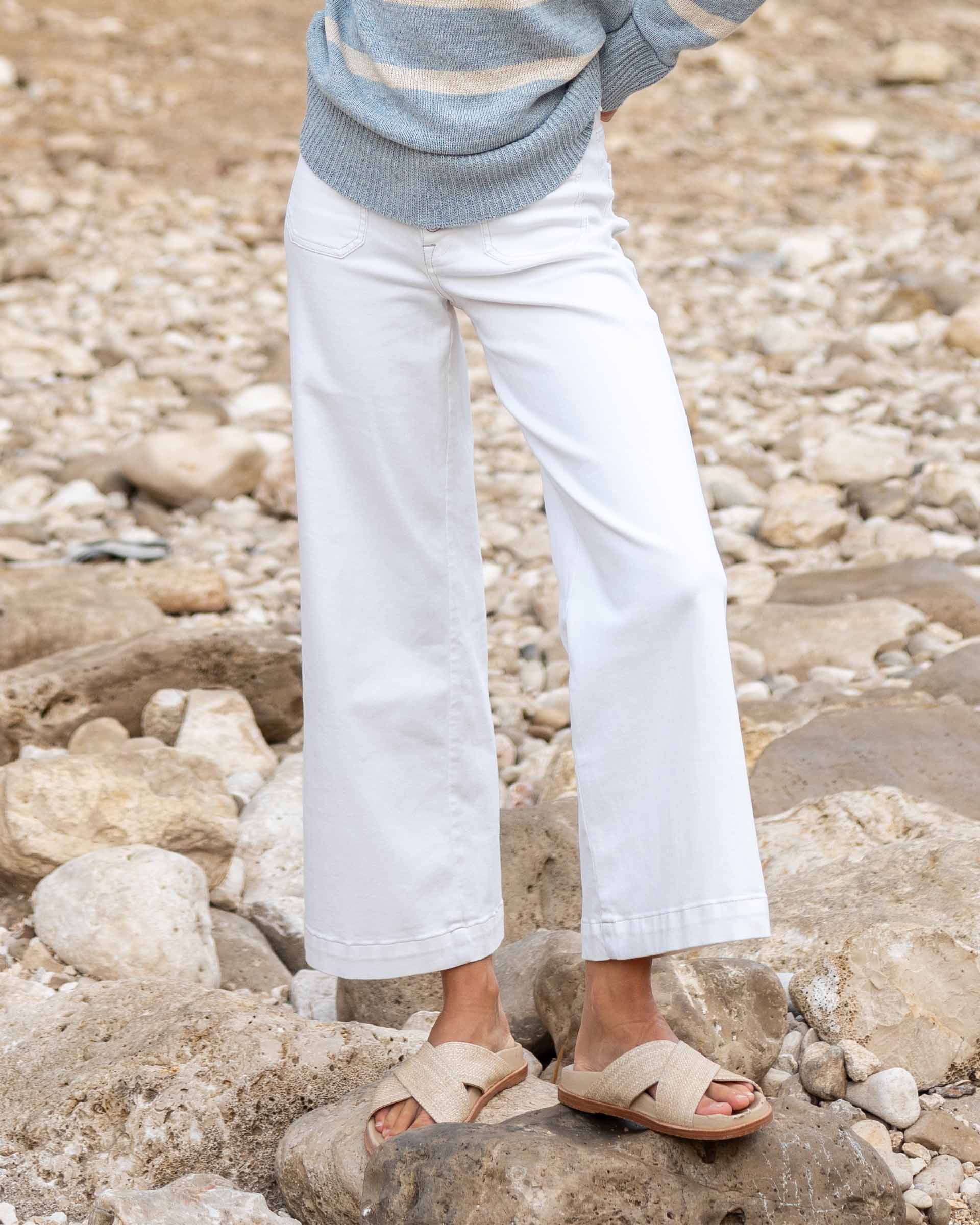 Voyageur by Mersea Sailor Cropped Wide Leg Jeans - Image 5